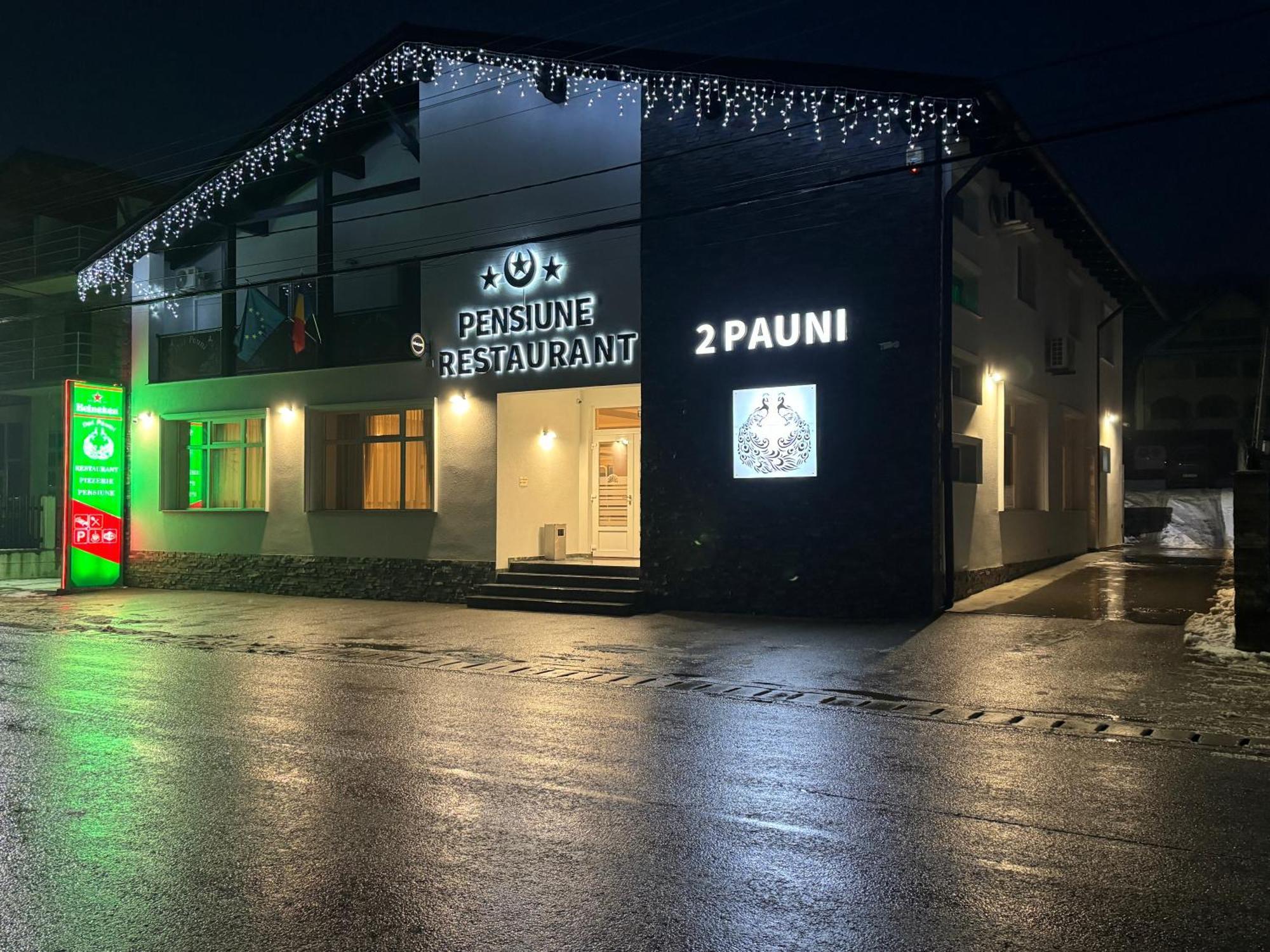 Pensiune Restaurant Pizzerie 2 Pauni Borsa  Luaran gambar